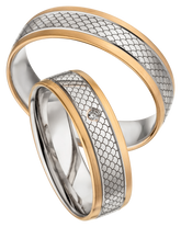 Linden Trauringe / Eheringe Bicolor Ammerswil - 1316/1317